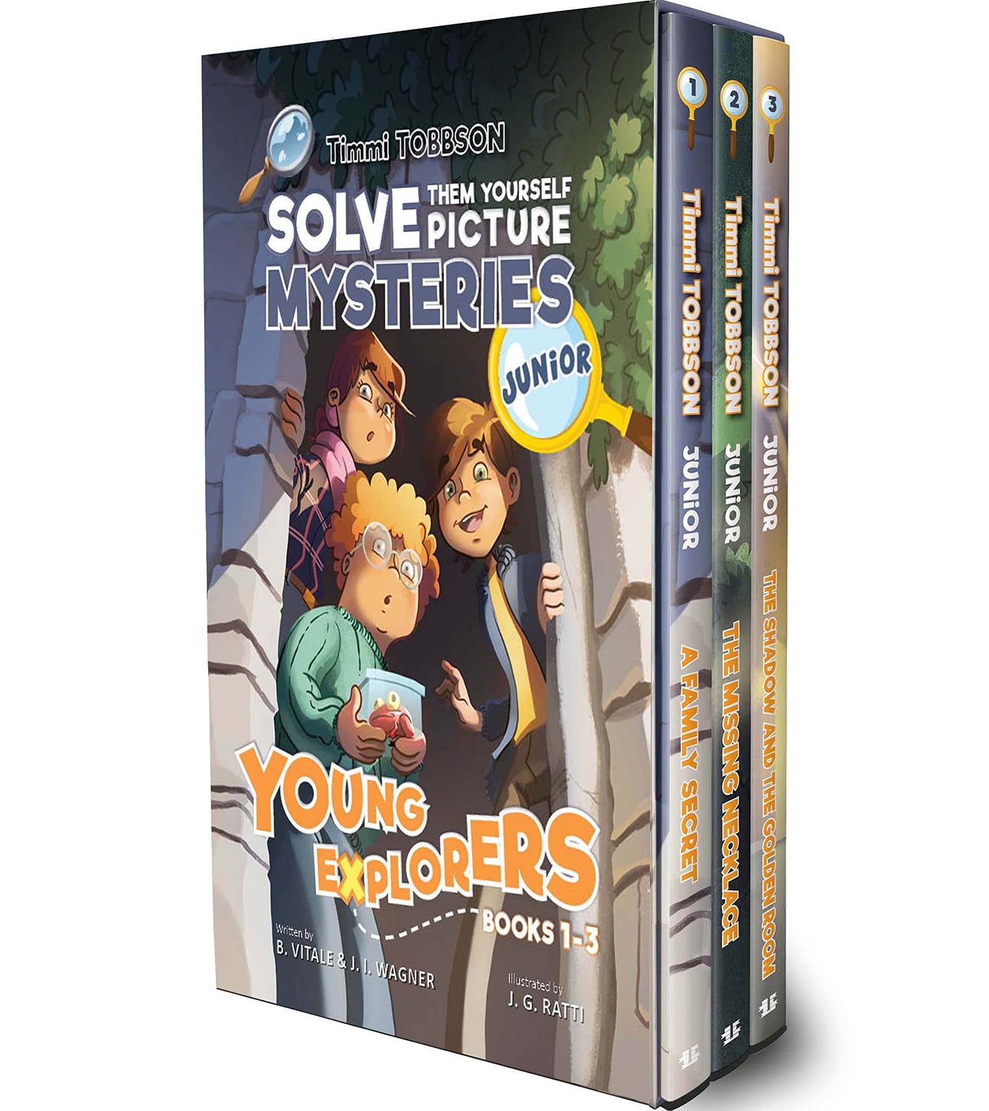 Timmi Tobbson Junior Boxed Set: Timmi Tobbson Junior (6-8) Children's Detective Adventure Books 1-3 (Solve-Them-Yourself Mysteries Book Series for Boys and Girls (Cover may vary))