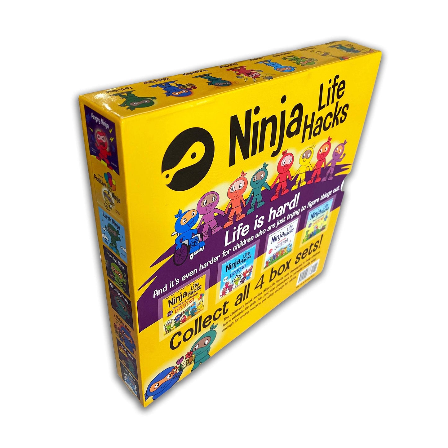 Ninja Life Hacks Emotions and Feelings 8 Book Box Set (Books 1-8: Angry, Inventor, Positive, Lazy, Helpful, Earth, Grumpy, Kind)